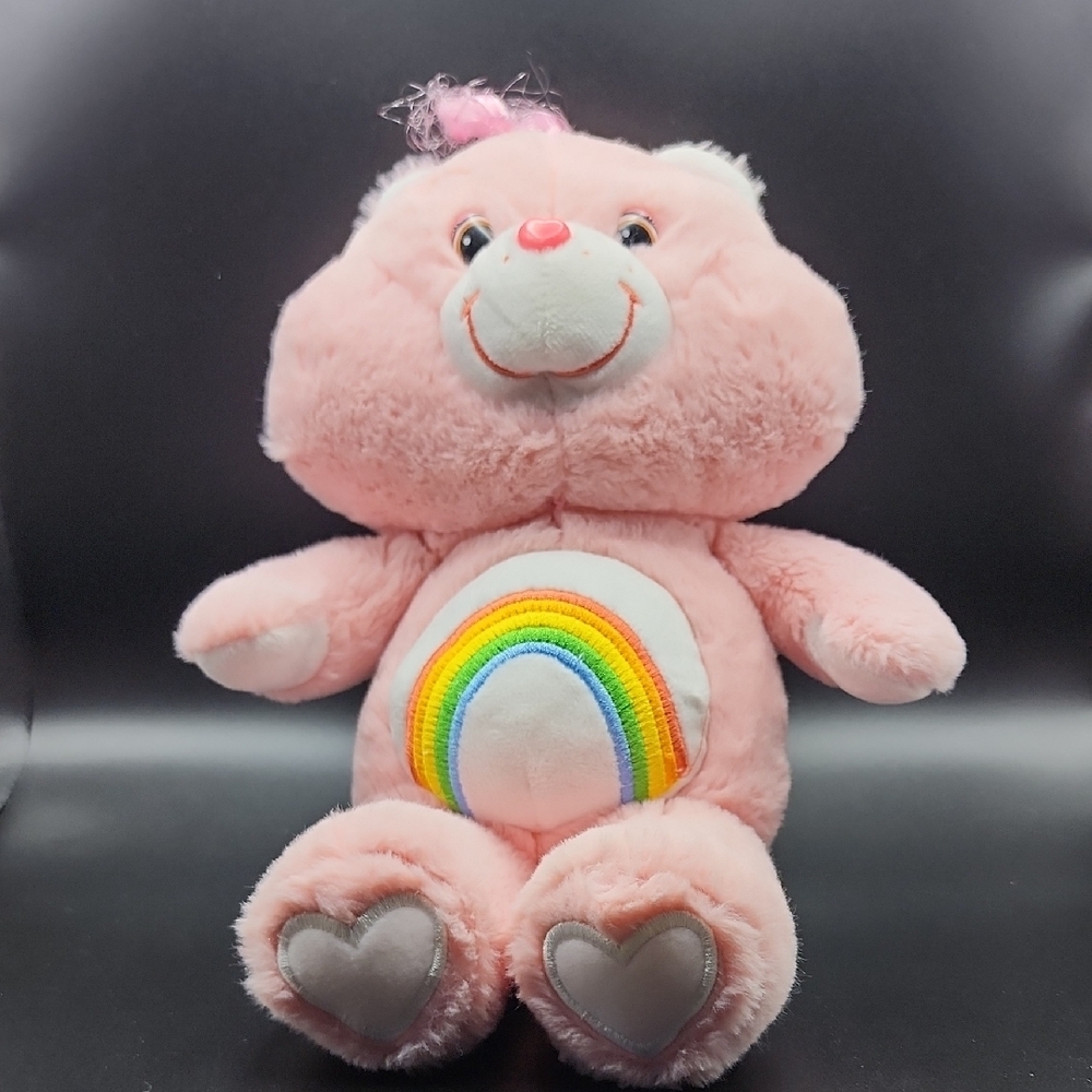 Care‎ Bear Cheer Bear Pink Plush Bear with Rainbow Belly 2019
